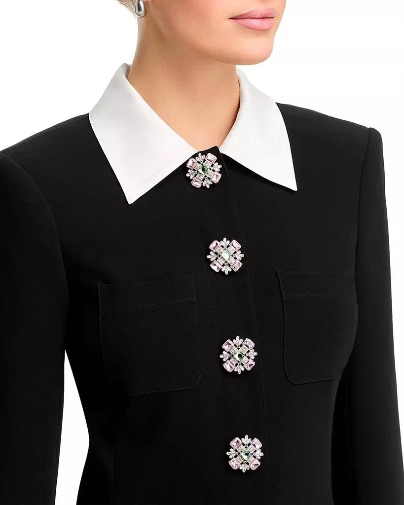 Cinq a Sept Cinq A Sept - Sheryl Embellished Button Mini Dress 5
