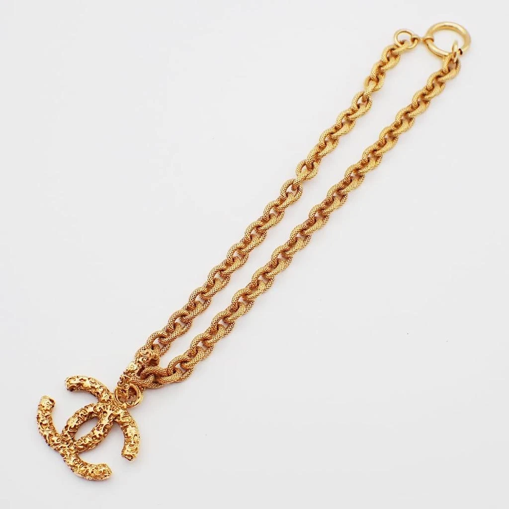 Chanel Vintage Cc Logo Chain Charm Pendant -Plated _Plated Necklace Jewelry (Pre-Owned)