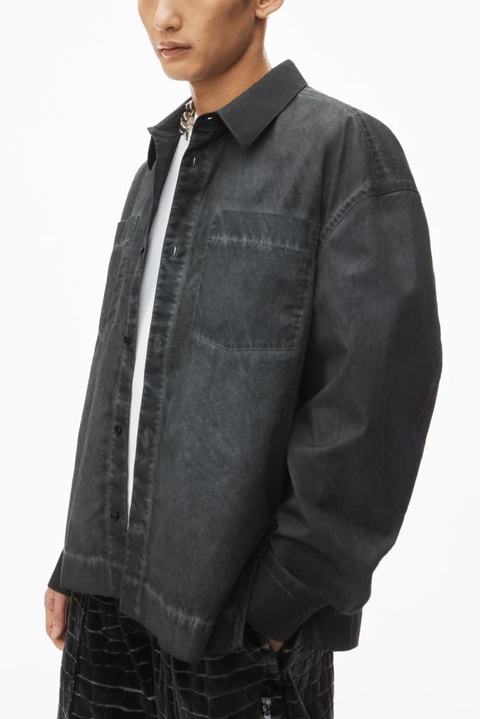 Alexander Wang oversized buttondown shirt with patch pockets in cotton 3
