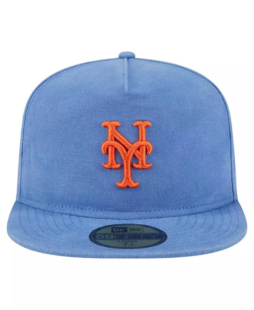 New Era Men's Blue New York Mets Championship Side Flag A-Frame 59FIFTY Fitted Hat 4