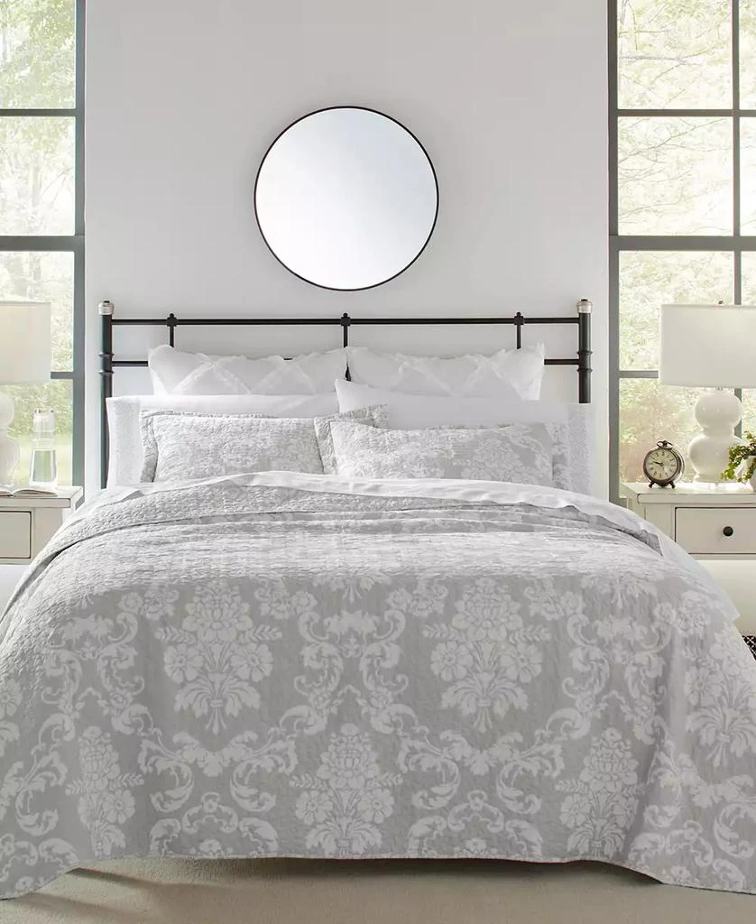 Laura Ashley Venetia Cotton Reversible 3-Pc. Quilt Set 1
