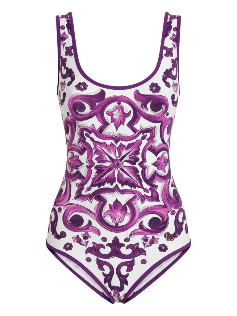 Dolce & Gabbana Dolce & Gabbana Maiolica Print Swimsuit 1