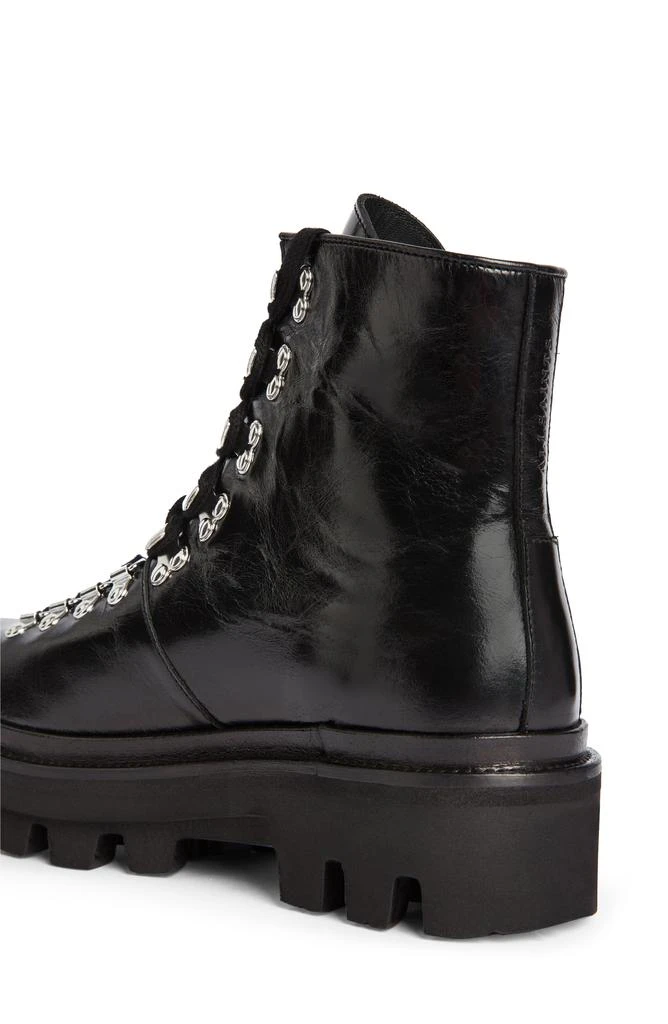 ALL SAINTS Wanda Genuine Shearling Lug Sole Combat Boot 5