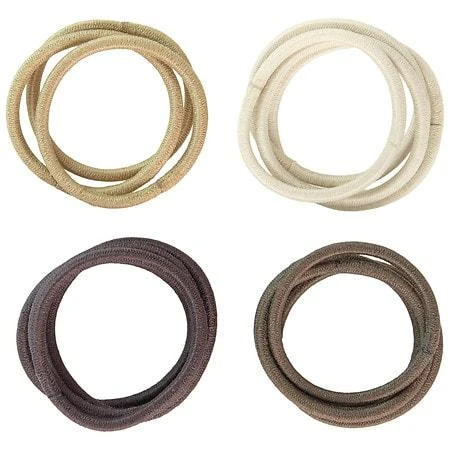 Scunci Scunci No Damage Elastic Hair Bands for Fine Hair Blonde and Brown