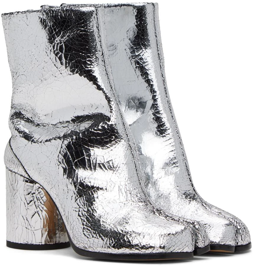 MAISON MARGIELA Silver Tabi Boots 4