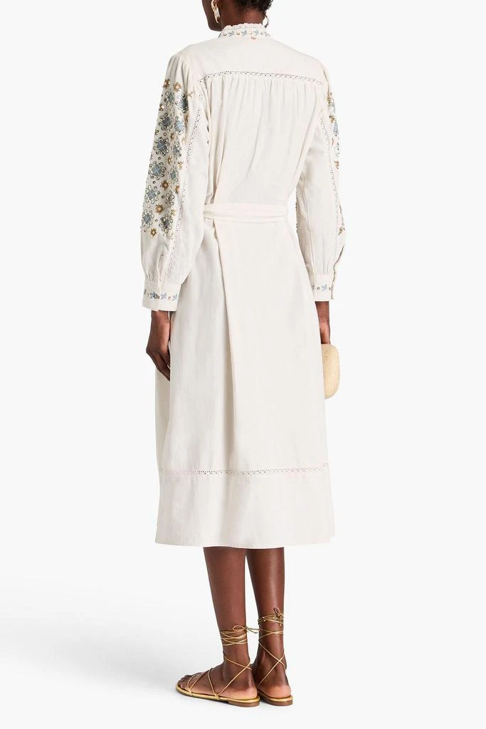 ANTIK BATIK Joana embellished cotton midi dress 3