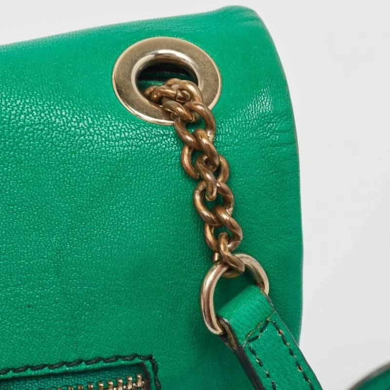 Dolce & Gabbana D&G Green Leather Ania Shoulder Bag 9