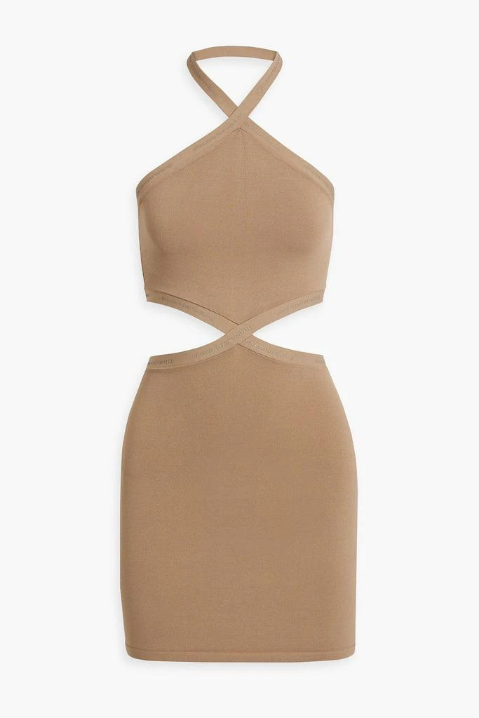 Alexander Wang Cutout stretch-knit halterneck mini dress 1