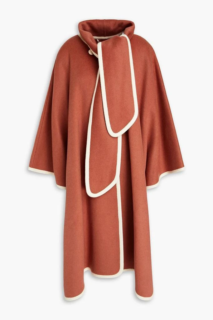 Zimmermann Draped wool-blend felt cape 1