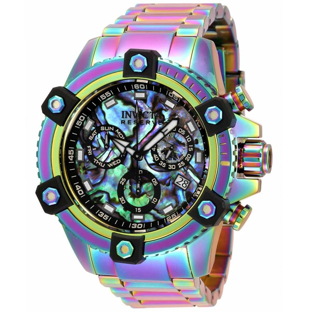 Invicta Invicta Men's Chronograph Watch - Reserve Quartz Iridescent Steel Bracelet | 35555 1