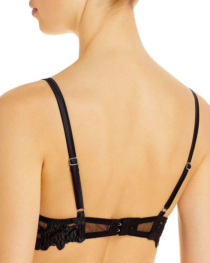 Fleur du Mal Lily Embroidered Plunge Demi Bra 2