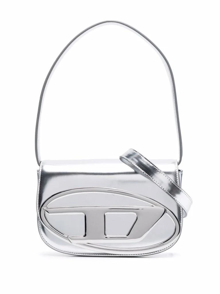 Shop Diesel Mirrored Leather Shoulder Bag on Sale at BeyondStyle