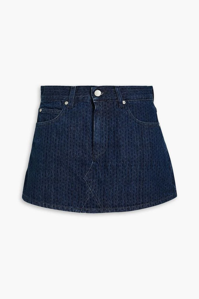 RED Valentino Skirt-effect printed denim shorts 1