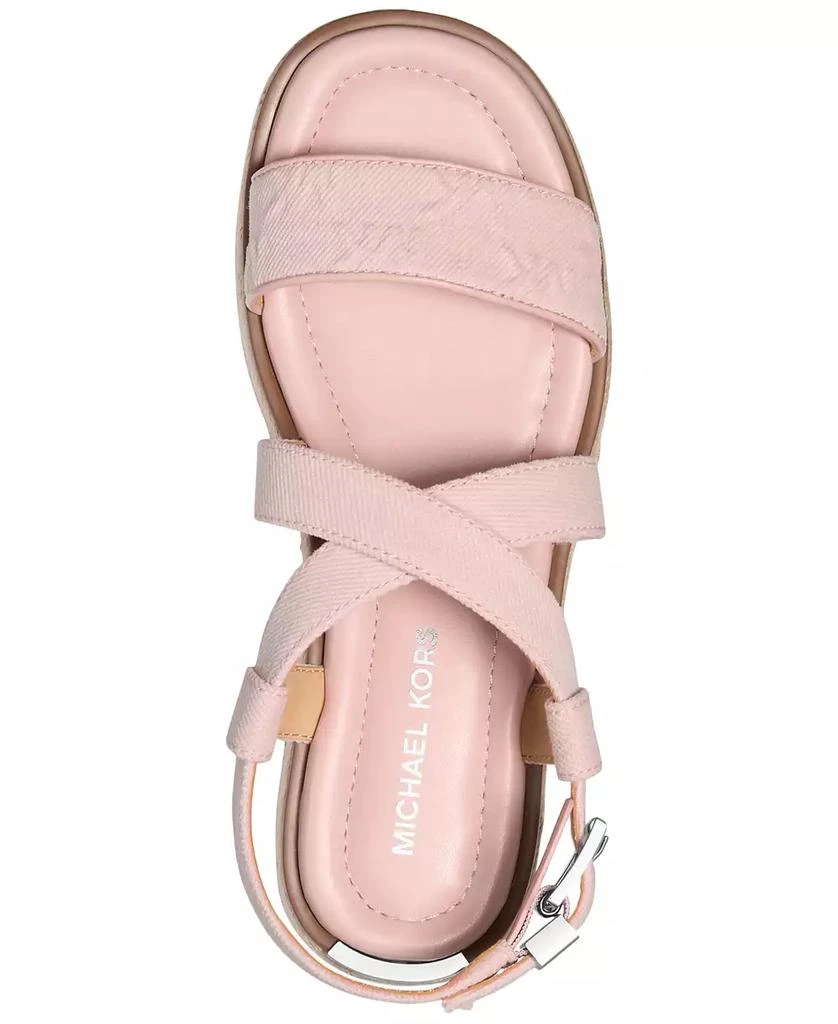 Michael Kors Lynn Leather Buckled Espadrille Sandals 4