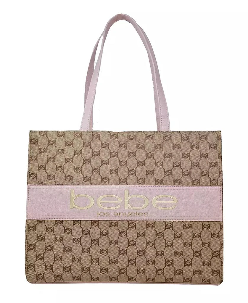 Bebe Serena Large Jacquard Tote Bag 1