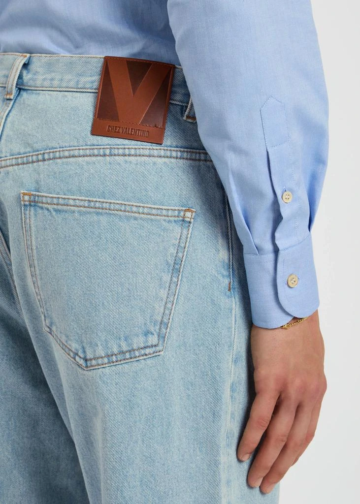 Valentino Turn-up straight-leg jeans 5