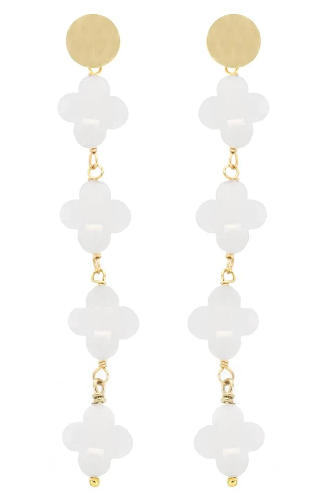 Panacea Clover Linear Earrings 1