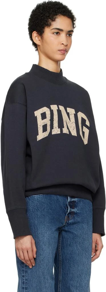 ANINE BING Navy Bradie 'Bing' Sweatshirt 2