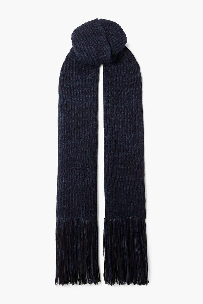 Stella McCartney Fringed alpaca-blend scarf 1