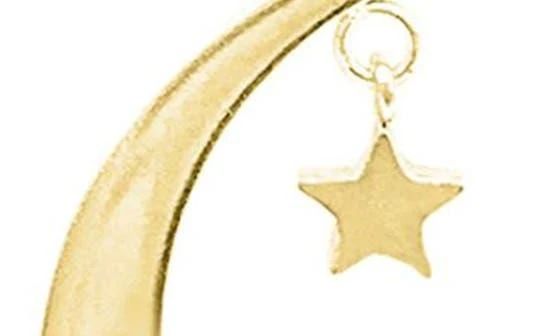 ADORNIA Hanging Moon 
Star Pendant Necklace 3