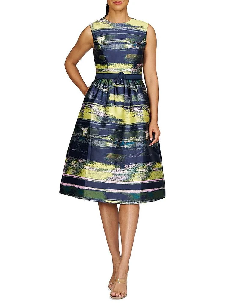 Spencer Striped Belted Cocktail Midi Dress On Sale Now with Up to 81% Off | Discover Exclusive Deals & Savings at BeyondStyle Authentic Kay Unger fit & flare|women's apparel|Women's|women's|sleeveless|modern|dresses|stripe|midi-length|crewneck with Spencer Striped Belted Cocktail Midi Dress On Sale Now with Up to 81% Off | Discover Exclusive Deals & Savings at BeyondStyle Authentic Kay Unger fit & flare|women's apparel|Women's|women's|sleeveless|modern|dresses|stripe|midi-length|crewneck with