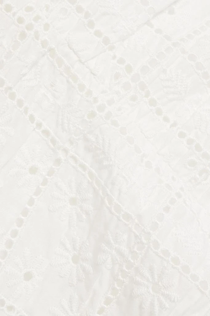 Ganni Broderie anglaise cotton midi dress 4