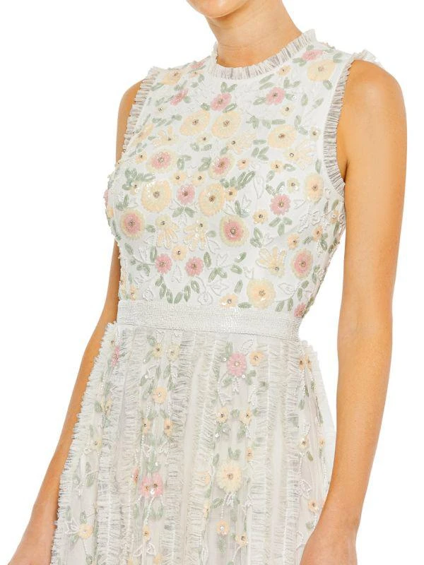 Mac Duggal Ruffle Floral A Line Gown 3
