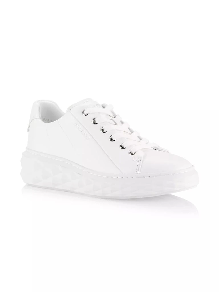 Jimmy Choo Diamond Light Leather Low-Top Sneakers 2