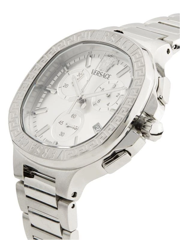 Versace V-Chrono Square Stainless Steel Chronograph Bracelet Watch/40MM 3
