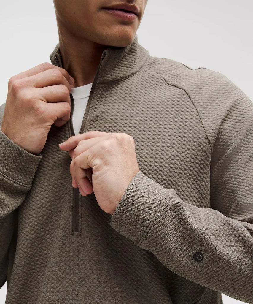 Lululemon Textured Double-Knit Cotton Half Zip 20