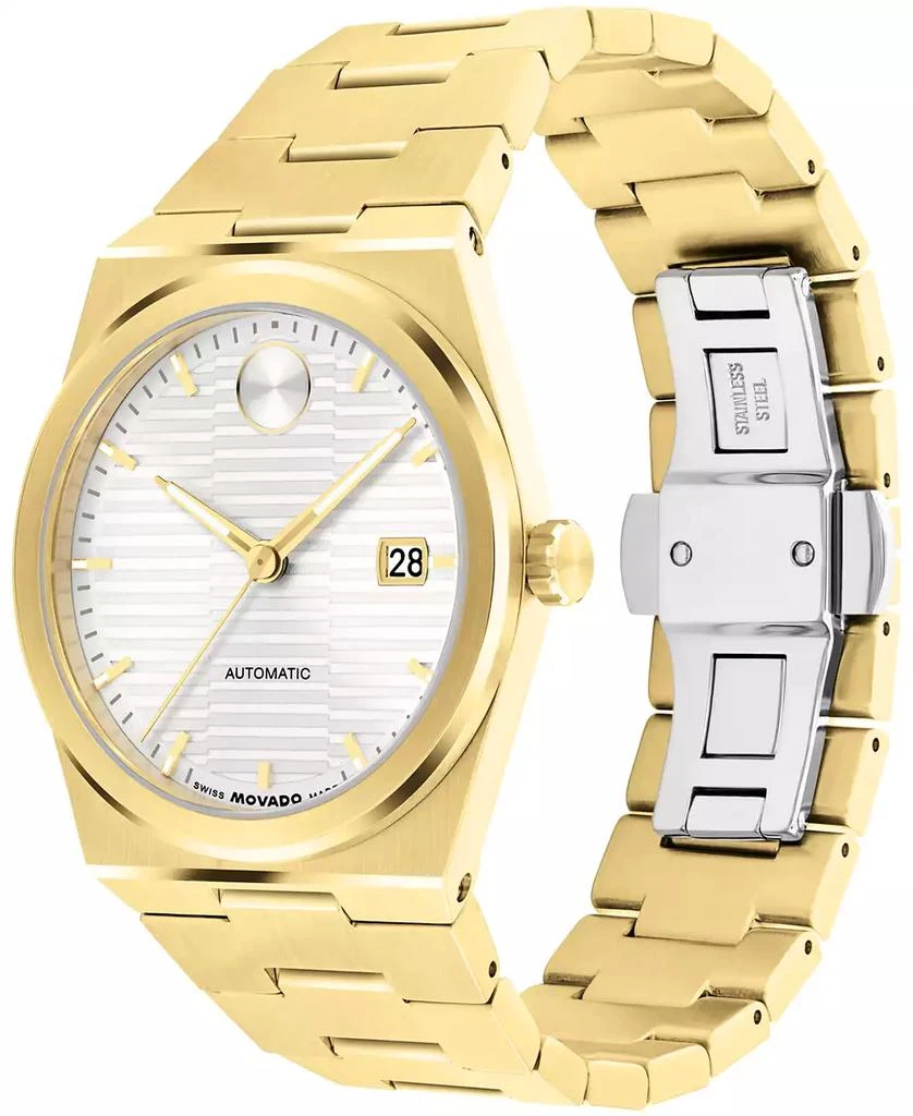 Movado Men's Bold Quest Swiss Automatic Ionic Plated Light Gold Steel Watch, 39mm 2