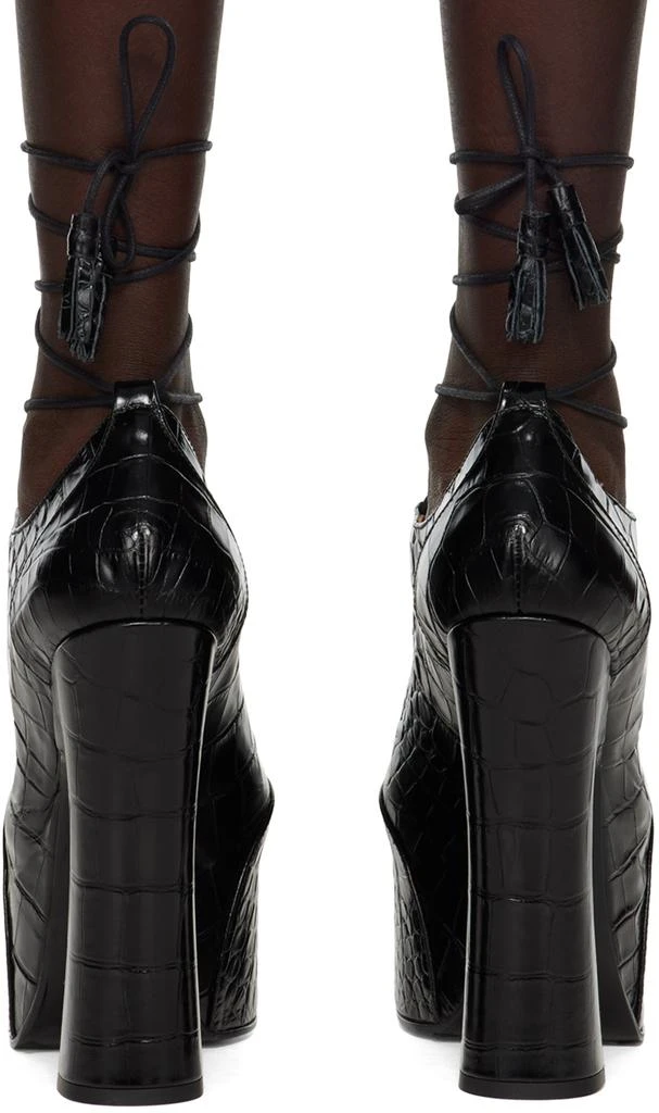 Vivienne Westwood Black Elevated Ghillie Platform Heels 2