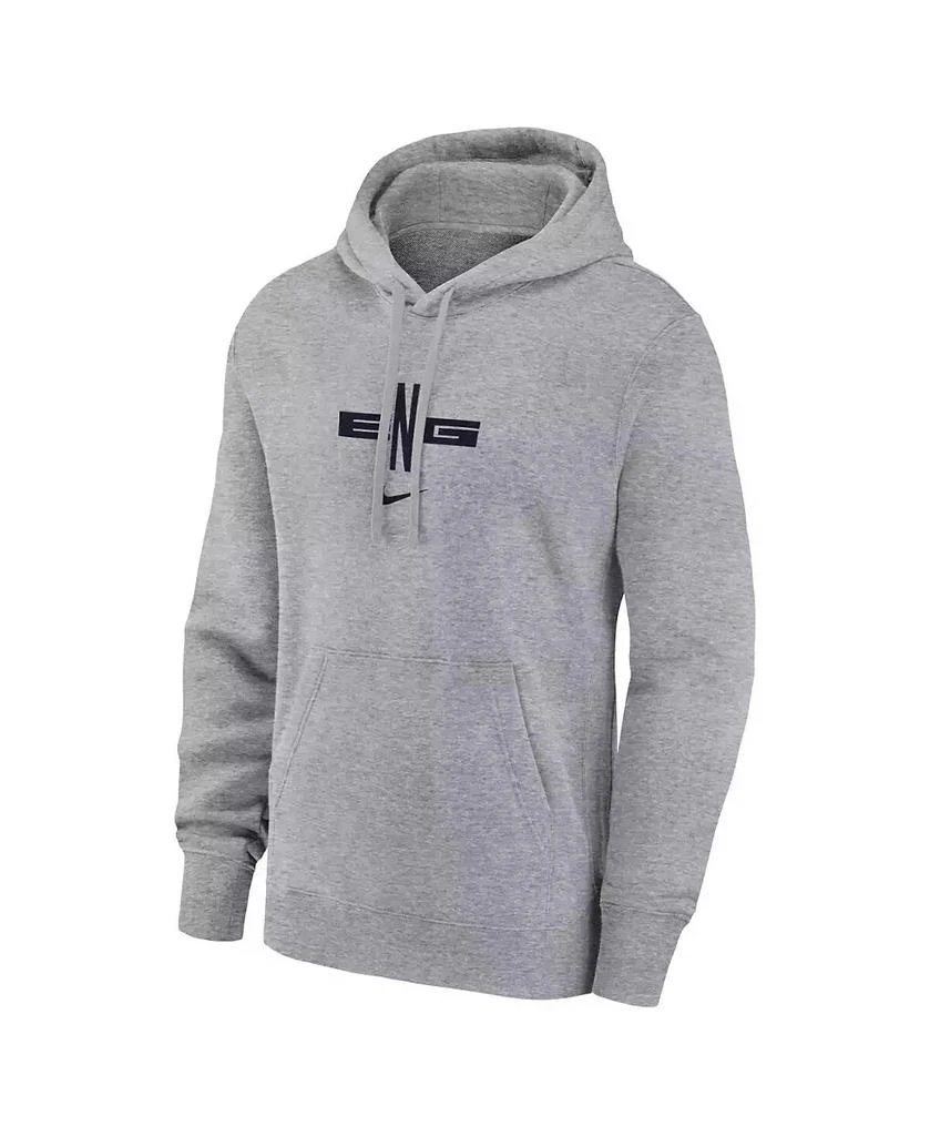 Nike Men's Gray England National Team Club Logo Pullover Hoodie 3