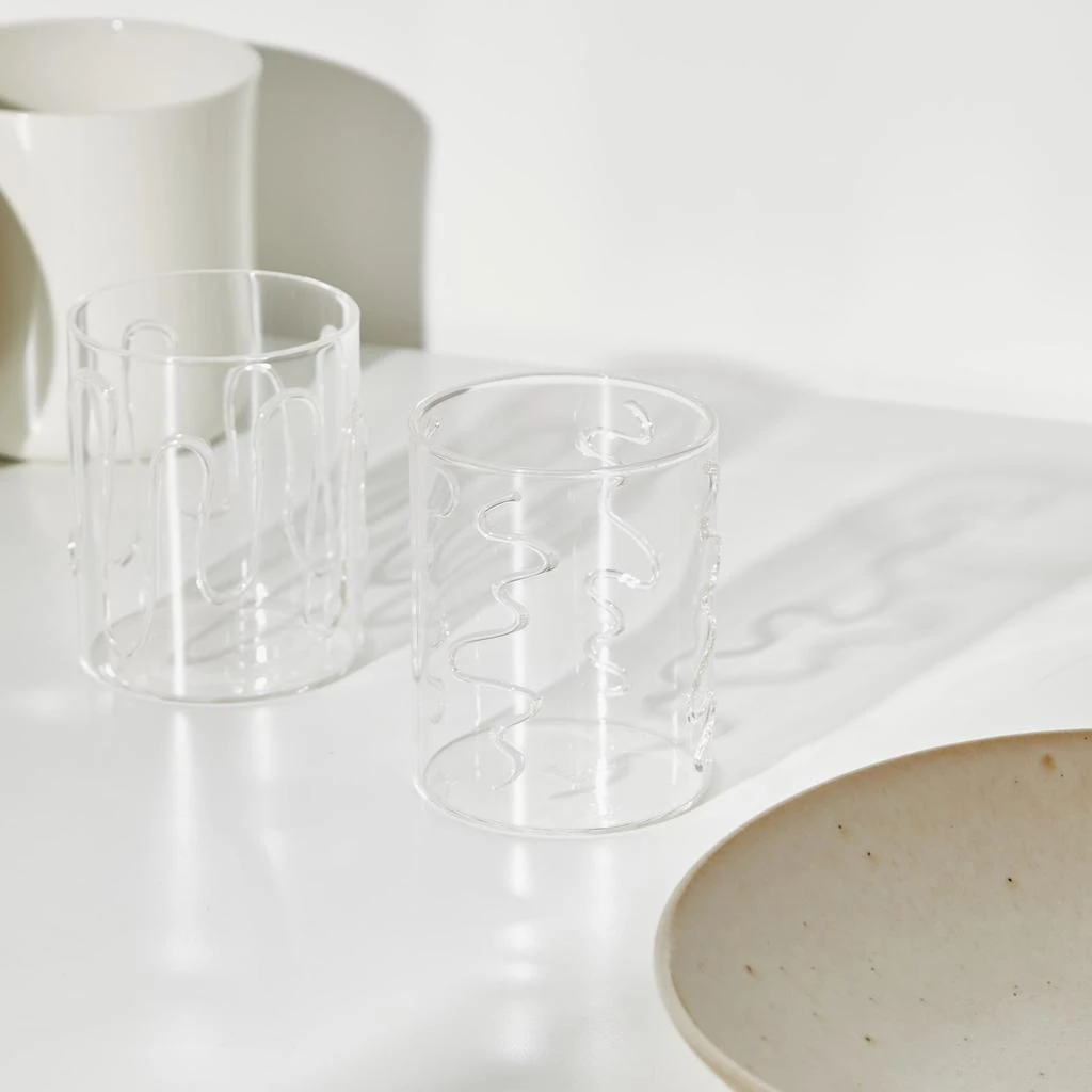 Ferm Living ferm LIVING Doodle Glasses Tall - Set of 2 4