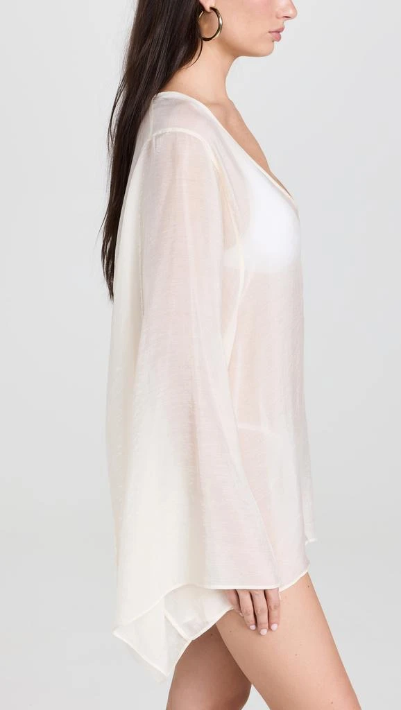 Good American Tencel Long Sleeve Mini Coverup 3