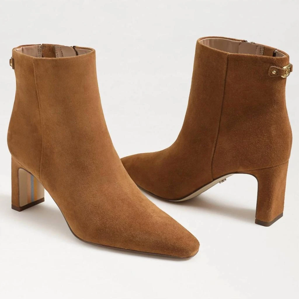 Sam Edelman Saige Savyor Boots In Frontier Brown Suede 3