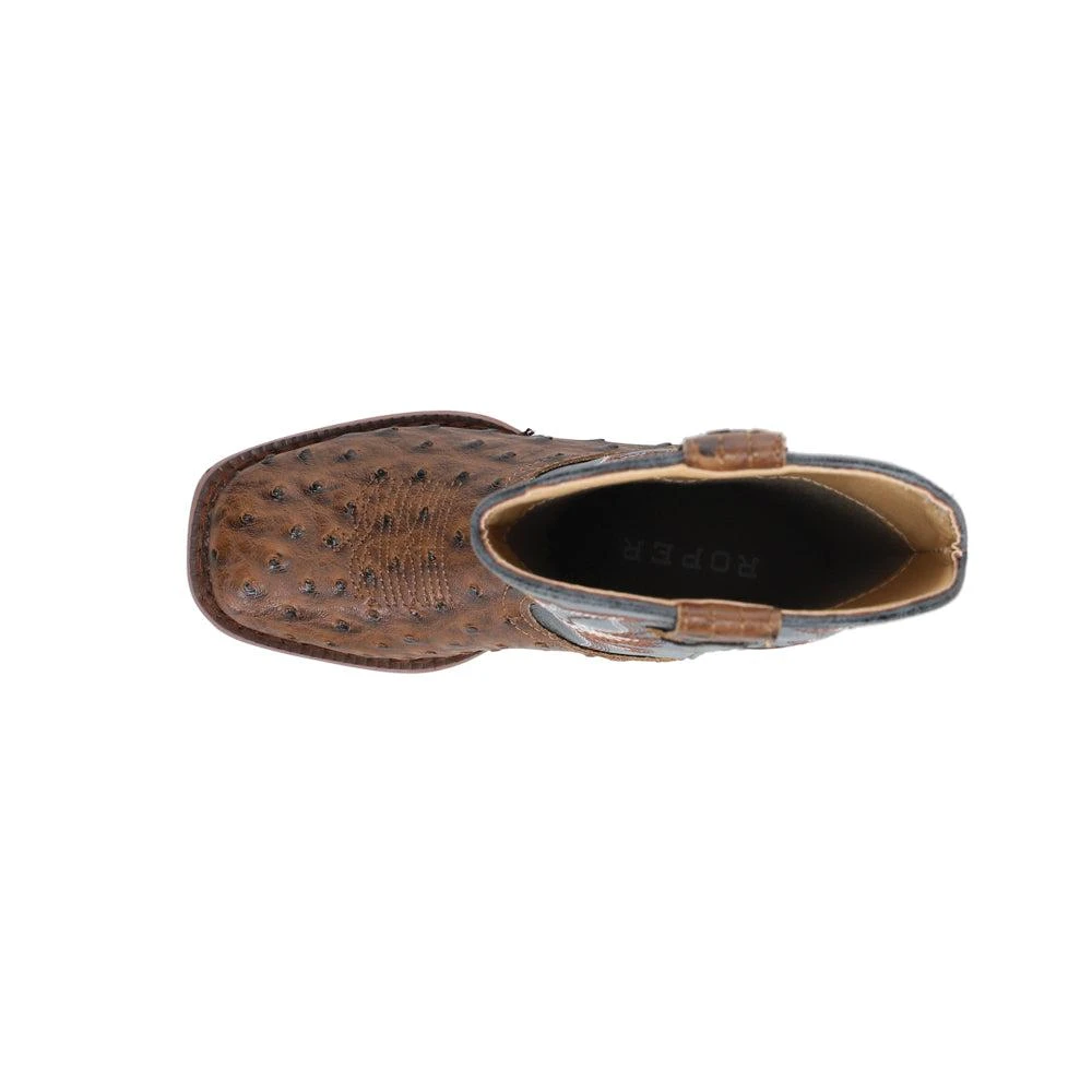 Roper Bumps Square Toe Cowboy Boots (Little Kid-Big Kid) 4