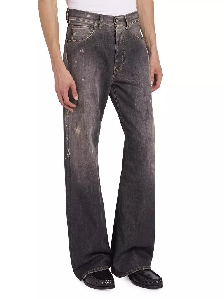 Acne Studios Black Trafalgar Straight-Leg Jeans 4
