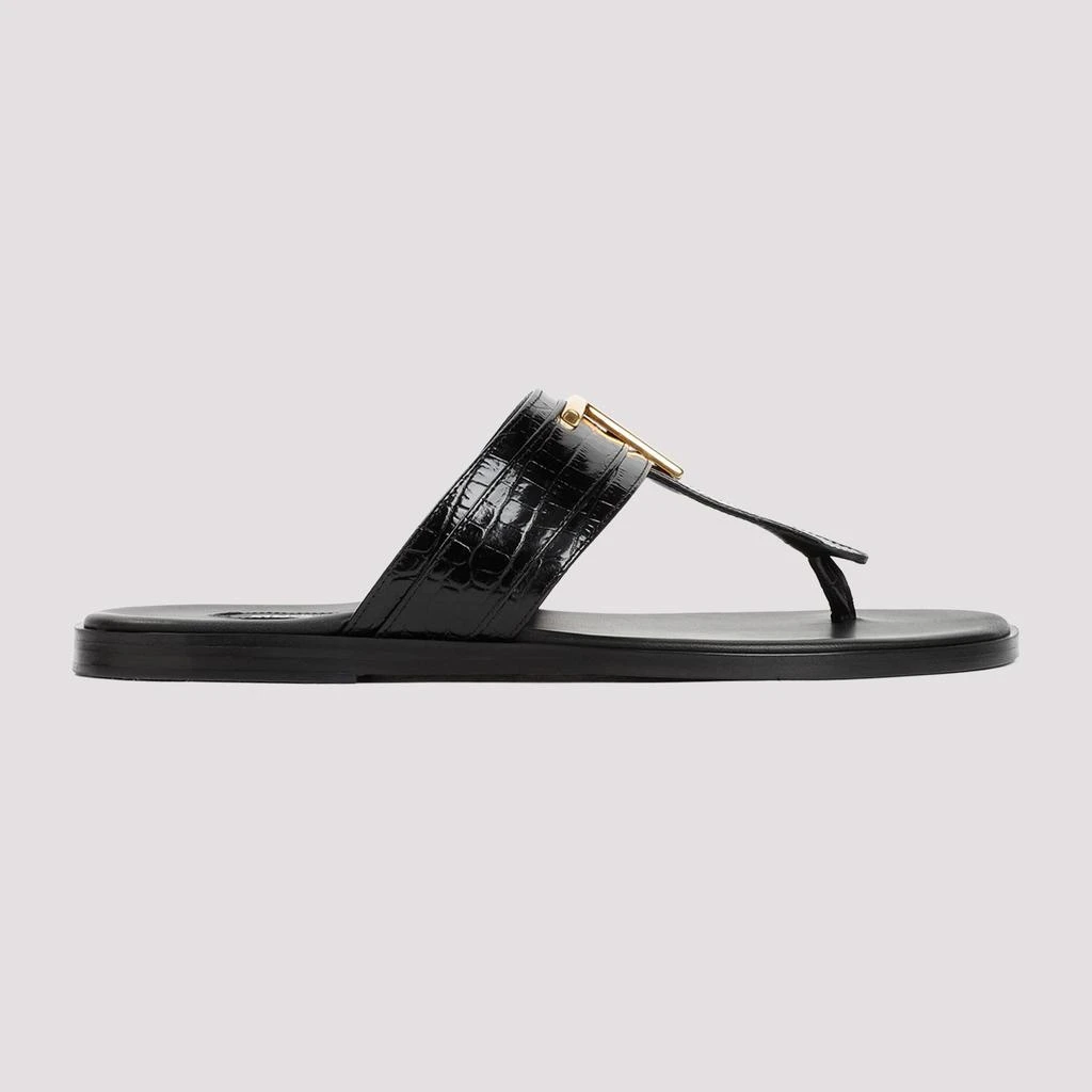 Tom Ford LEATHER FLAT SANDALS 2