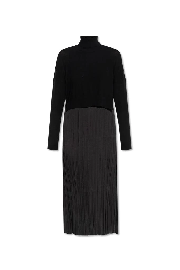 dresses knitted dress with long sleeve Long Sleeve Noir Knit Dress 2 / Noir main image 1