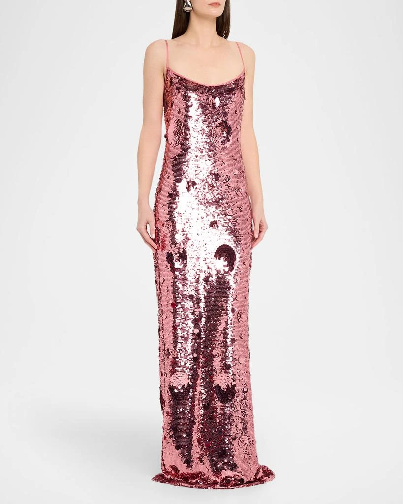 The New Arrivals by Ilkyaz Ozel Isis Sleeveless Sequin Column Gown 4