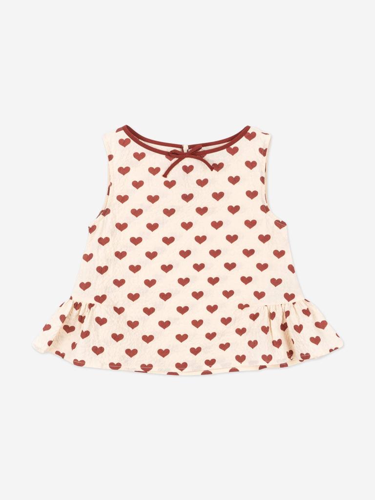 Konges Slojd Girls Ava Sleeveless Top in Ivory