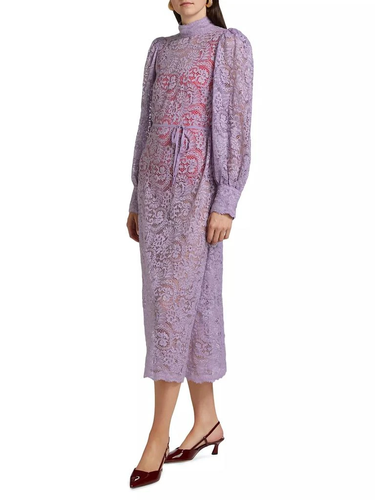 Farm Rio Lace Tie-Waist Midi-Dress 4