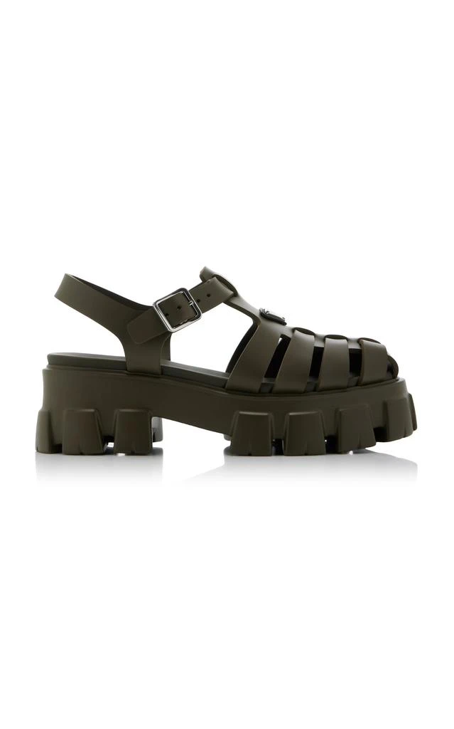 Prada Prada - Monolith Rubber Fisherman Sandals                 - Green - IT 40 - Moda Operandi 1