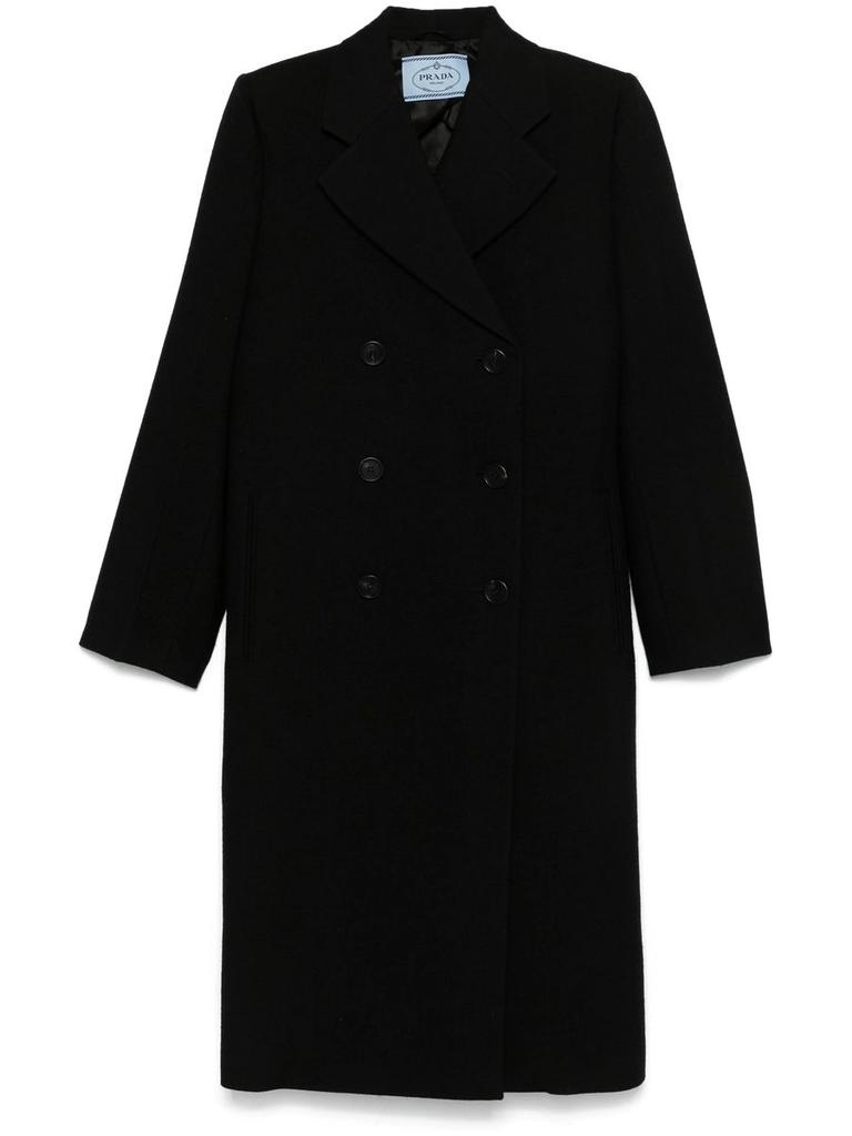 Prada Double-Breasted Cashgora Coat - Coats - Compare Prices
