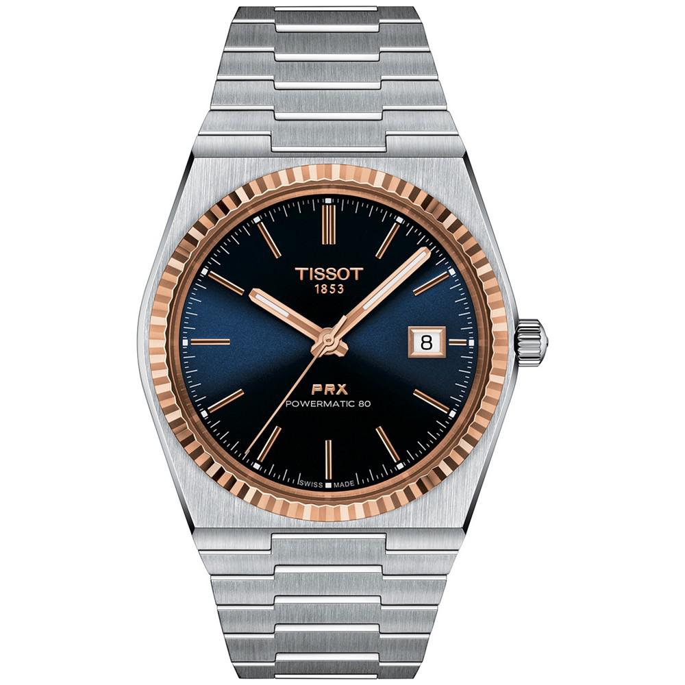 Tissot Men's PRX Powermatic 80 Automatic Stainless Steel Bracelet Watch 40mm