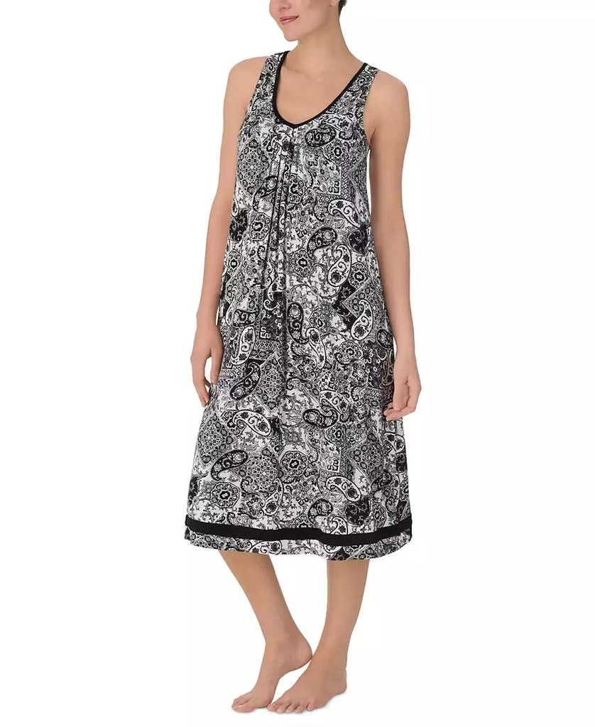 Ellen Tracy Women's Printed Sleeveless Nightgown 3