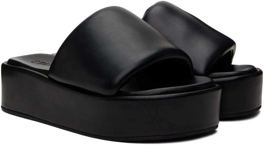 STAND STUDIO Black Phoebe Flatform Sandals 4