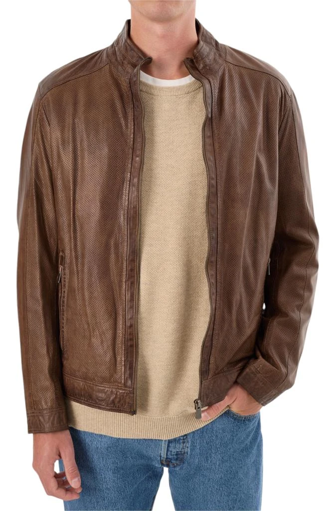 REGENCY Perforated Leather Jacket 4