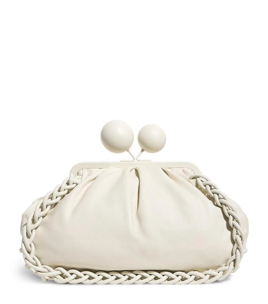 Weekend Max Mara Medium Nappa Leather Pasticcino Clutch Bag 1